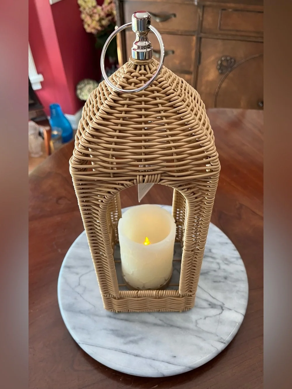 NWT: Rattan Lantern 15” My Texas House by Erin Vogelpohl, Summer Outdoors 2026